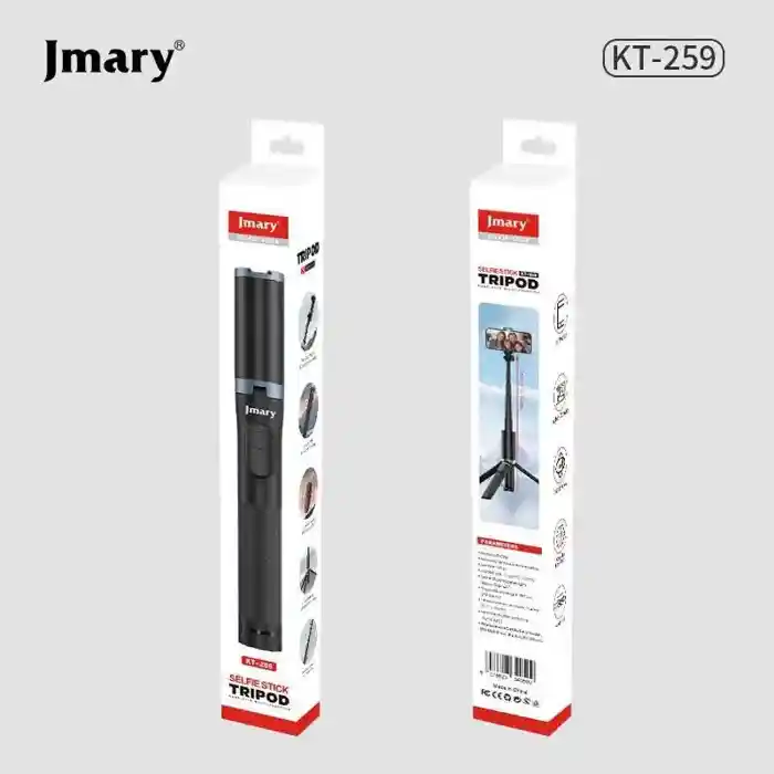 JMARY KT-259 Camera Phone Selfie Stick and Mini Tripods with Remote Shutter